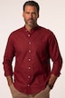 Chemise en lin mélangé. Manches longues et col officier - coupe Modern Fit
