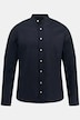 Chemise en lin mélangé. Manches longues et col officier - coupe Modern Fit