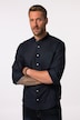 Chemise en lin mélangé. Manches longues et col officier - coupe Modern Fit