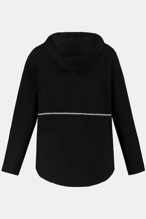 Contrast Zipper Hooded Sweatshirt | Sweatshirt Jackets | Sweatshirts