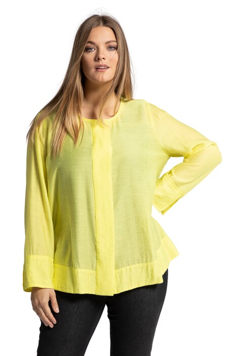 Halenka, příčné pruhy, kulatý výstřih, dlouhé rukávy