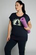 Koszulka na jogę, okrągły dekolt, krótkie rękawy