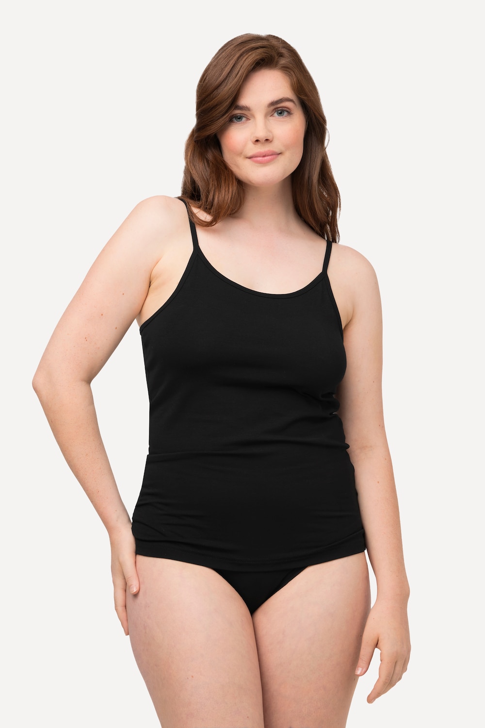 Große Größen Hemd, Damen, schwarz, Größe: 58/60, Baumwolle, Ulla Popken