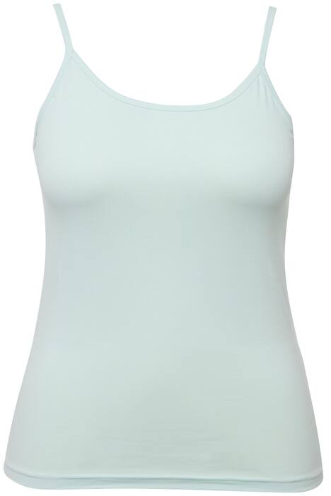 Tílko se špagetovými ramínky, přiléhavý střih, bez rukávů, biobavlna