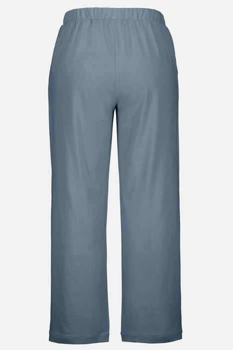 Pyjamasbyxa med raka ben, enfärgad