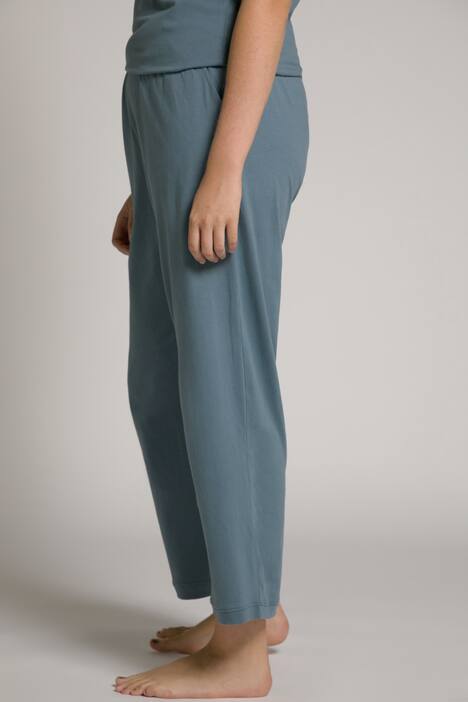 Pyjamasbyxa med raka ben, enfärgad