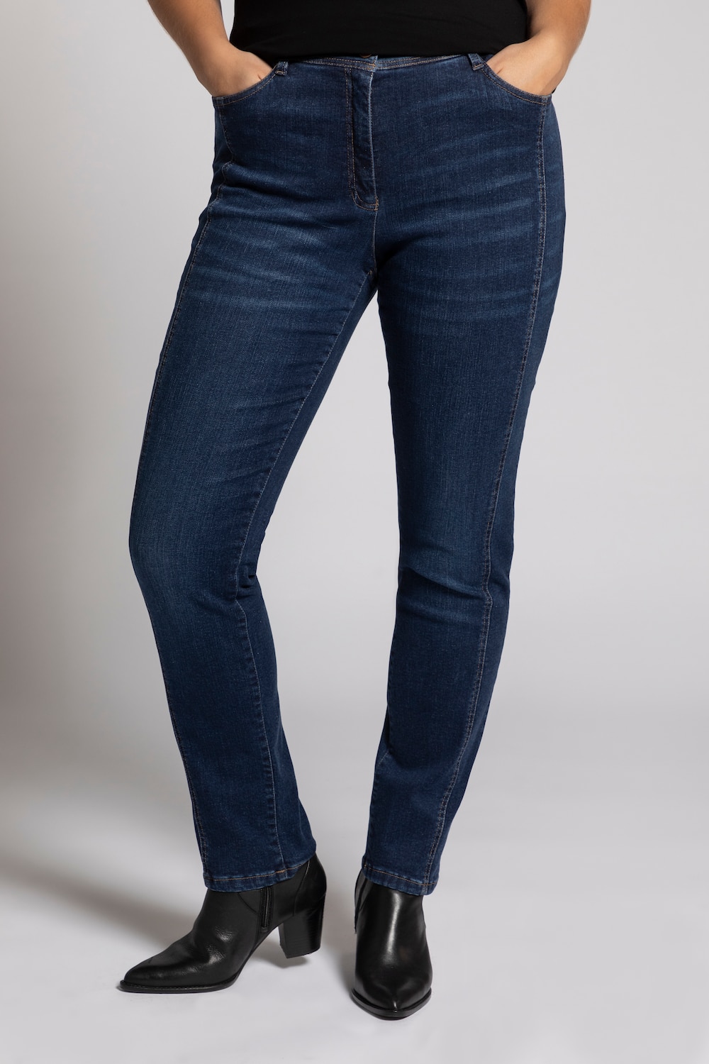 Grote Maten jeans Sienna, Dames, blauw, Maat: 50, Katoen/Synthetische vezels, Ulla Popken