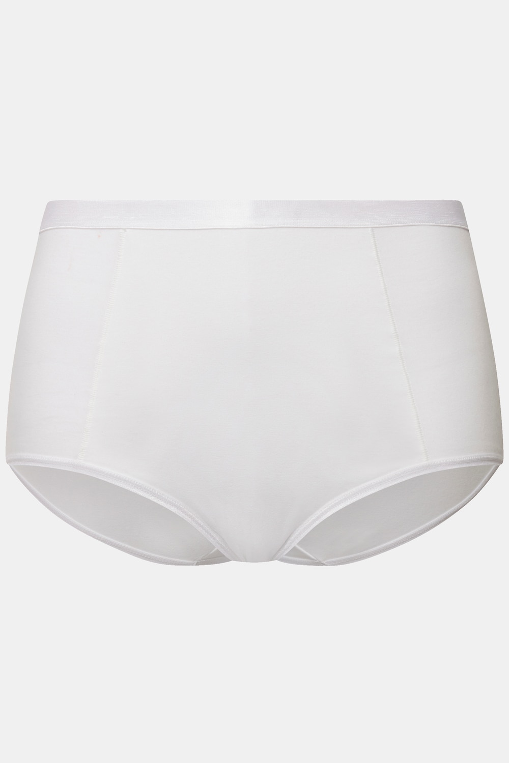 Stora storlekar Bodyforming-Miditrosa med satindetaljer, Dam, vit, storlek: 42/44, Bomull, Ulla Popken