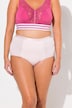 Kropsformende trusser med høj talje, satinkanter, shapewear