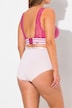 Kropsformende trusser med høj talje, satinkanter, shapewear