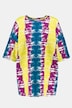 Longshirt, oversized, Rundhals, Halbarm, Batik