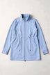 Strickfleece-Jacke, Langform, Stehkragen, Daumenloch