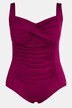 Maillot de bain à bonnets souples. Joli drapé sur la poitrine. Matière finement texturée