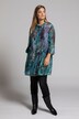 Paisley Print Button Front Ruffle Hem Blouse