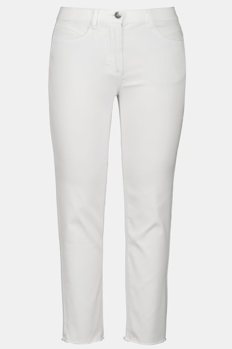 jeans Sarah, 4-pocket, rafels onderaan de pijpen, smal, comfortabel |  overige Broeken | Broeken