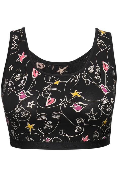 Bustier, navlékací provedení, jednobarevné provedení