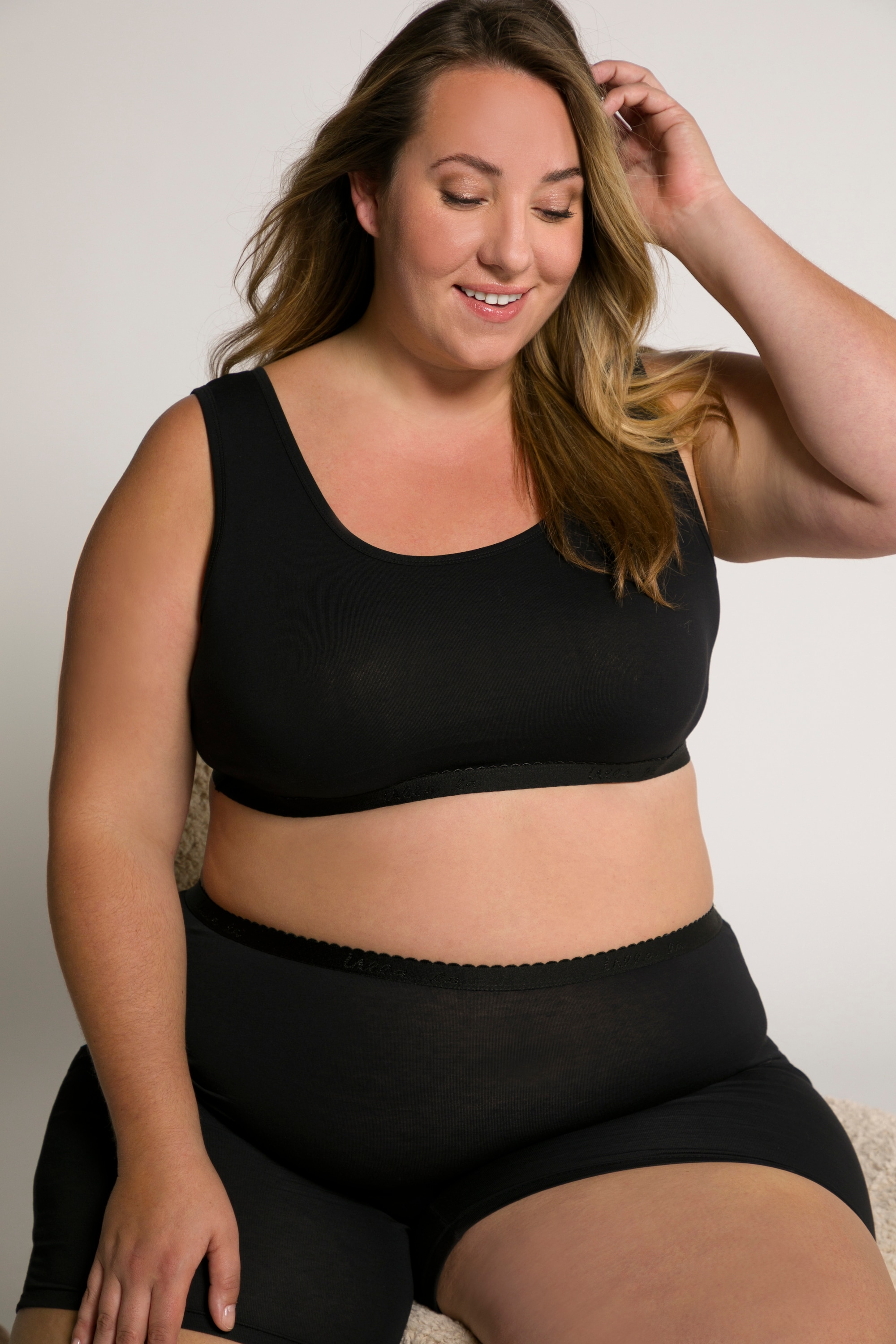 Ulla Popken Damen große Größen Bustier Schlupfform ohne Bügel 791580