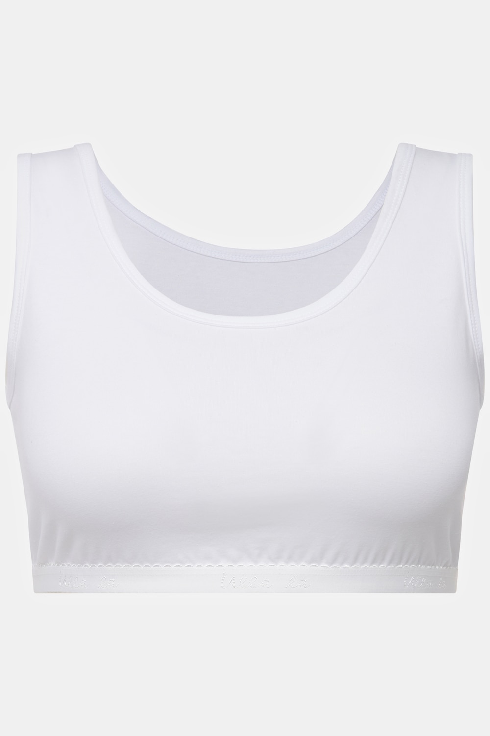 Stora storlekar Bustier, Dam, vit, storlek: 66/68, Bomull, Ulla Popken