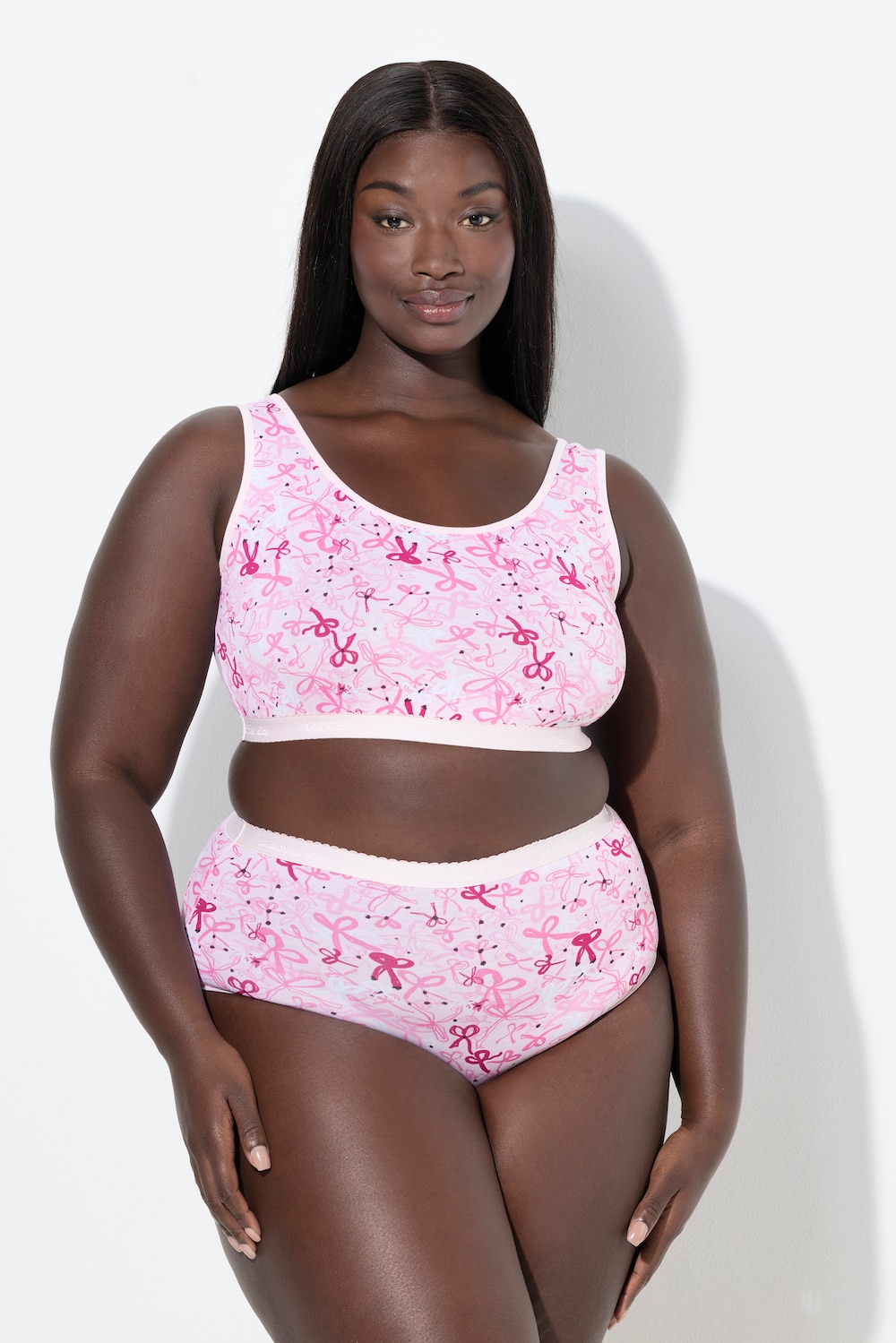 Große Größen Bustier, Damen, rosa, Größe: 58/60, Baumwolle, Ulla Popken