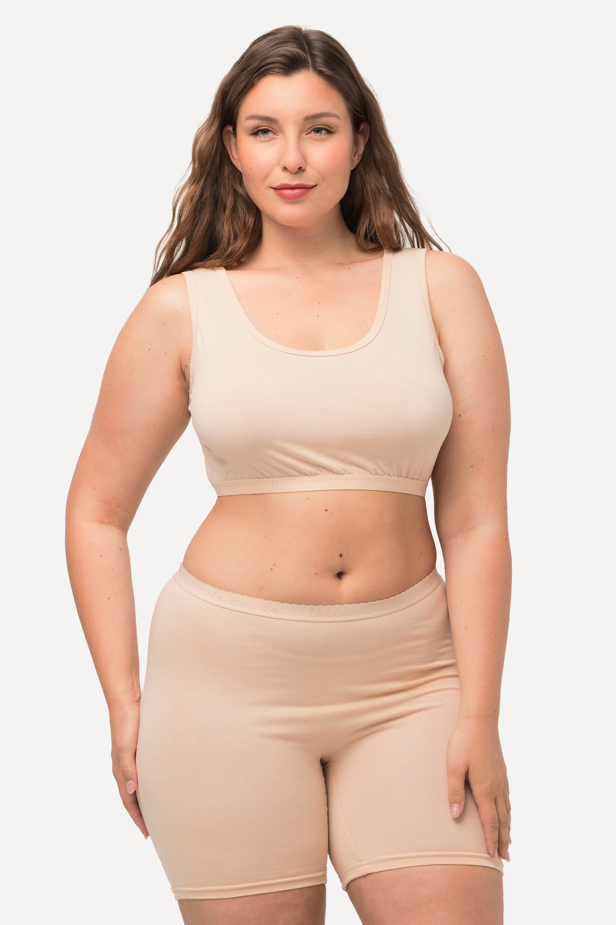 Ulla Popken Damen große Größen Bustier Schlupfform ohne Bügel 791580