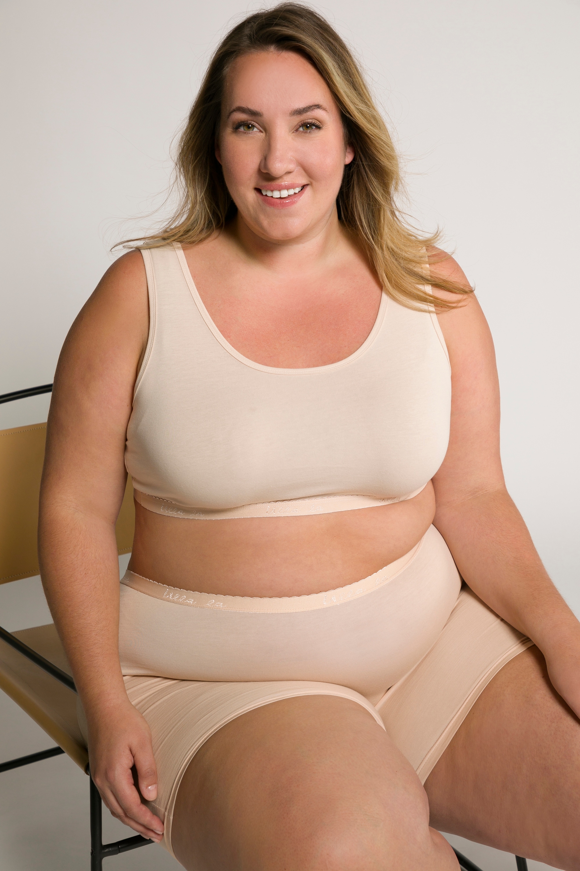 Ulla Popken Damen große Größen Bustier Schlupfform ohne Bügel 791580
