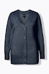 Strickjacke, V-Ausschnitt, Knopfleiste, Feinstrick