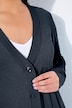 Strickjacke, V-Ausschnitt, Knopfleiste, Feinstrick