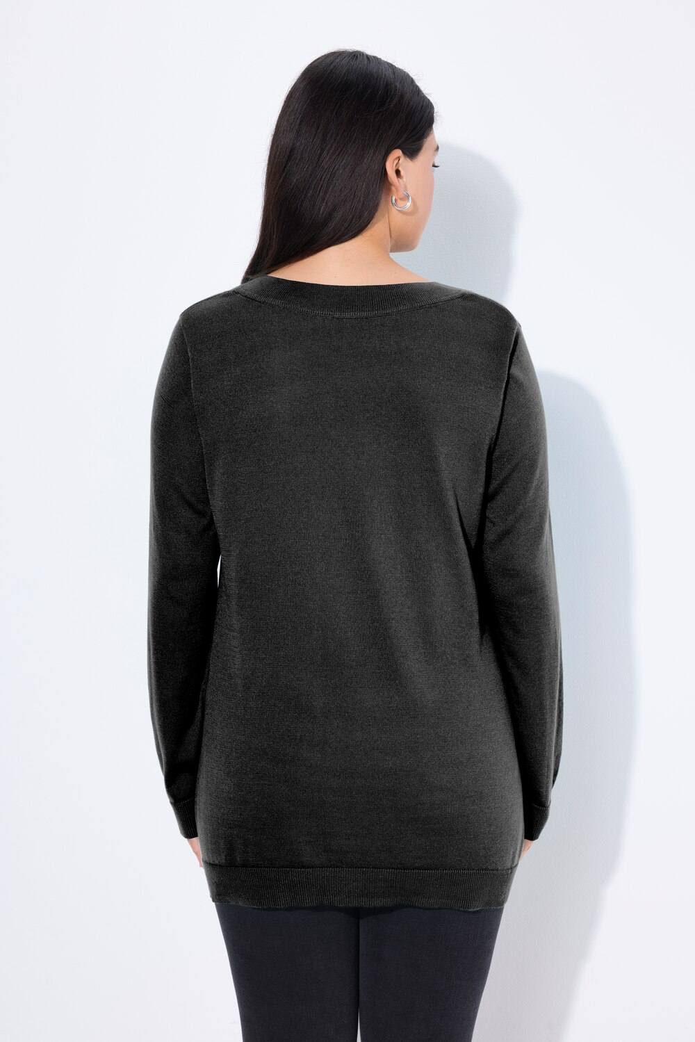 Ulla Popken Pullover Mit Perlenstickerei Feinstrick Pullover Damen