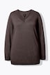 Pullover, V-Ausschnitt, Langarm, weicher Feinstrick