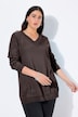 Pullover, V-Ausschnitt, Langarm, weicher Feinstrick