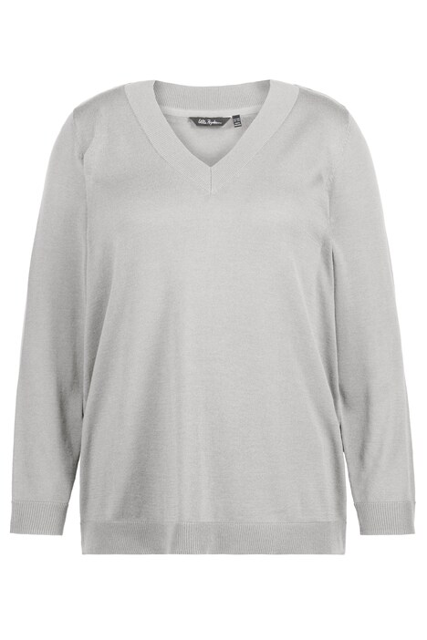 Svetr, výstřih do V, dlouhé rukávy, měkký jemný úplet