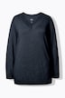 Pullover, V-Ausschnitt, Langarm, weicher Feinstrick