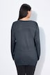 Pullover, V-Ausschnitt, Langarm, weicher Feinstrick