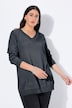Pullover, V-Ausschnitt, Langarm, weicher Feinstrick
