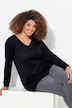 Pullover, V-Ausschnitt, Langarm, weicher Feinstrick