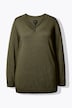 Pullover, V-Ausschnitt, Langarm, weicher Feinstrick