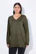 Pullover, V-Ausschnitt, Langarm, weicher Feinstrick