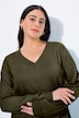 Pullover, V-Ausschnitt, Langarm, weicher Feinstrick