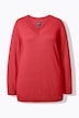 Pullover, V-Ausschnitt, Langarm, weicher Feinstrick