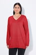 Pullover, V-Ausschnitt, Langarm, weicher Feinstrick