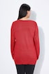 Pullover, V-Ausschnitt, Langarm, weicher Feinstrick