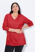Pullover, V-Ausschnitt, Langarm, weicher Feinstrick