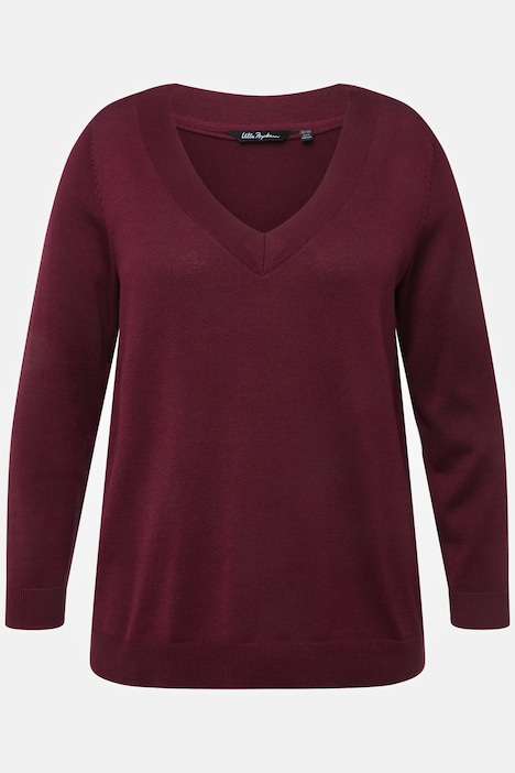 Casual V-Neck Long Sleeve Sweater | Sweater | Sweaters