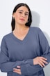 Pullover, V-Ausschnitt, Langarm, weicher Feinstrick