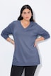 Pullover, V-Ausschnitt, Langarm, weicher Feinstrick