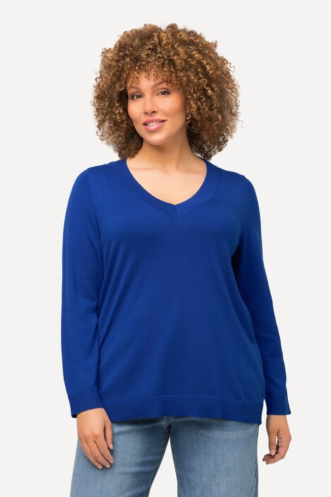 Pull Col V Femme 2025 - Matière Douce Et Chaude, Manches Longues, Décontracté Et Mode, Couleur Unie