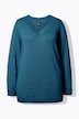Pullover, V-Ausschnitt, Langarm, weicher Feinstrick