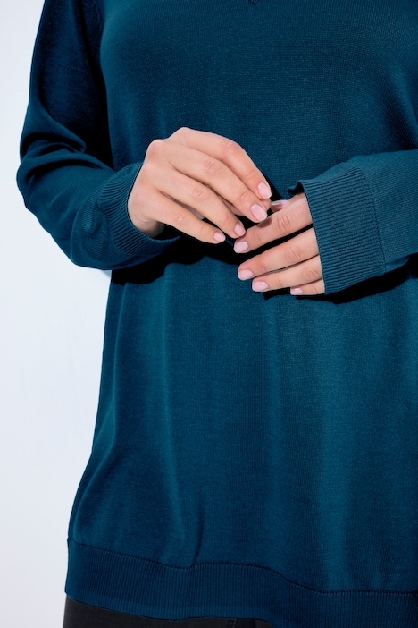 Casual V-Neck Long Sleeve Sweater