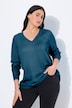 Pullover, V-Ausschnitt, Langarm, weicher Feinstrick