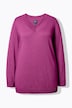 Pullover, V-Ausschnitt, Langarm, weicher Feinstrick